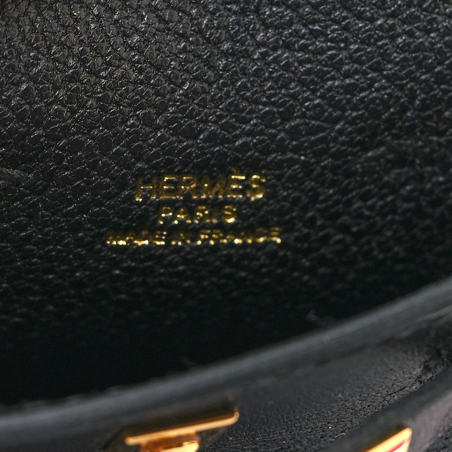 Hermes Tadelakt Mini Kelly Twilly Bag Charm Black 4 of 5