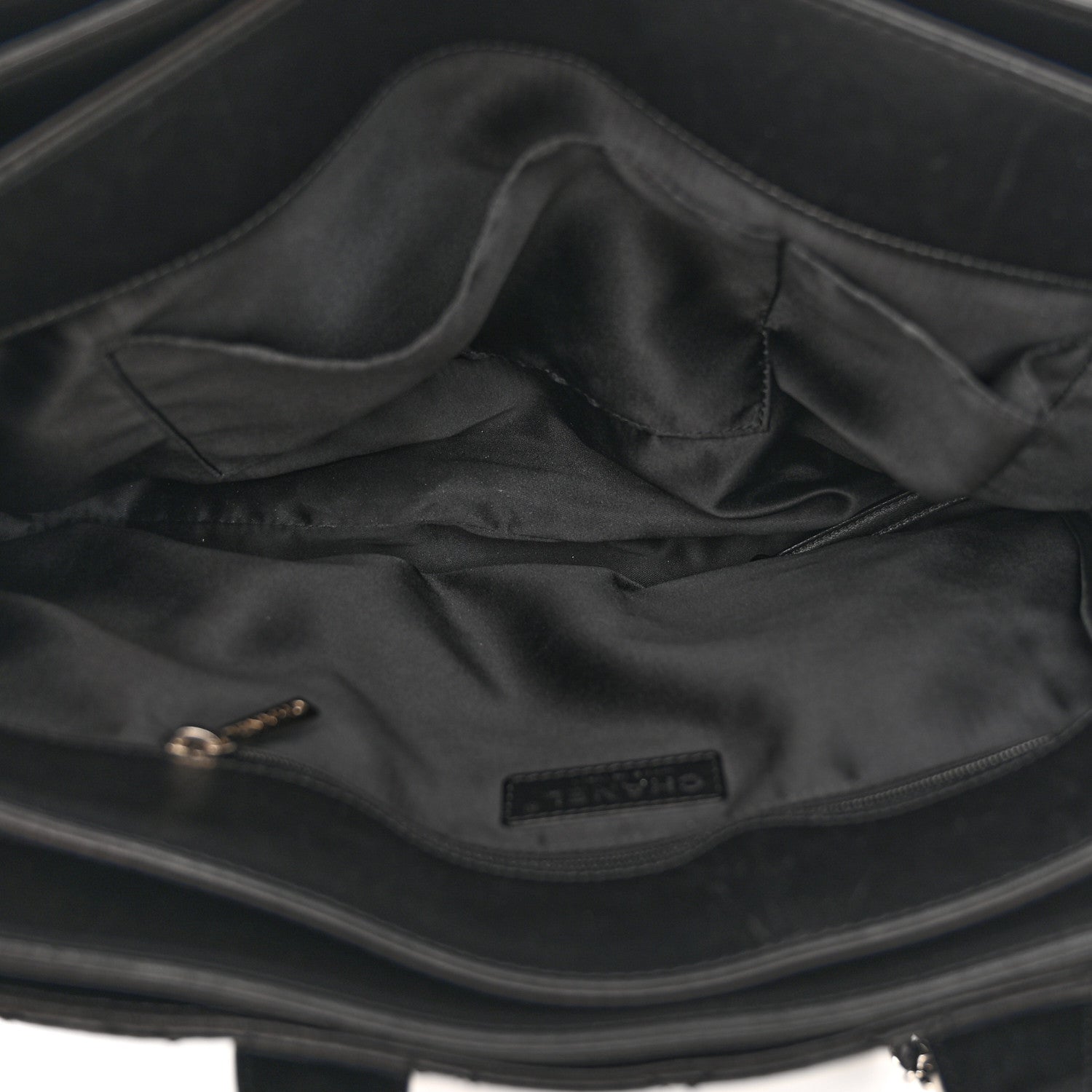Chanel Lambskin Quilted Large Easy Carry Shopping Tote Black 5 of 16