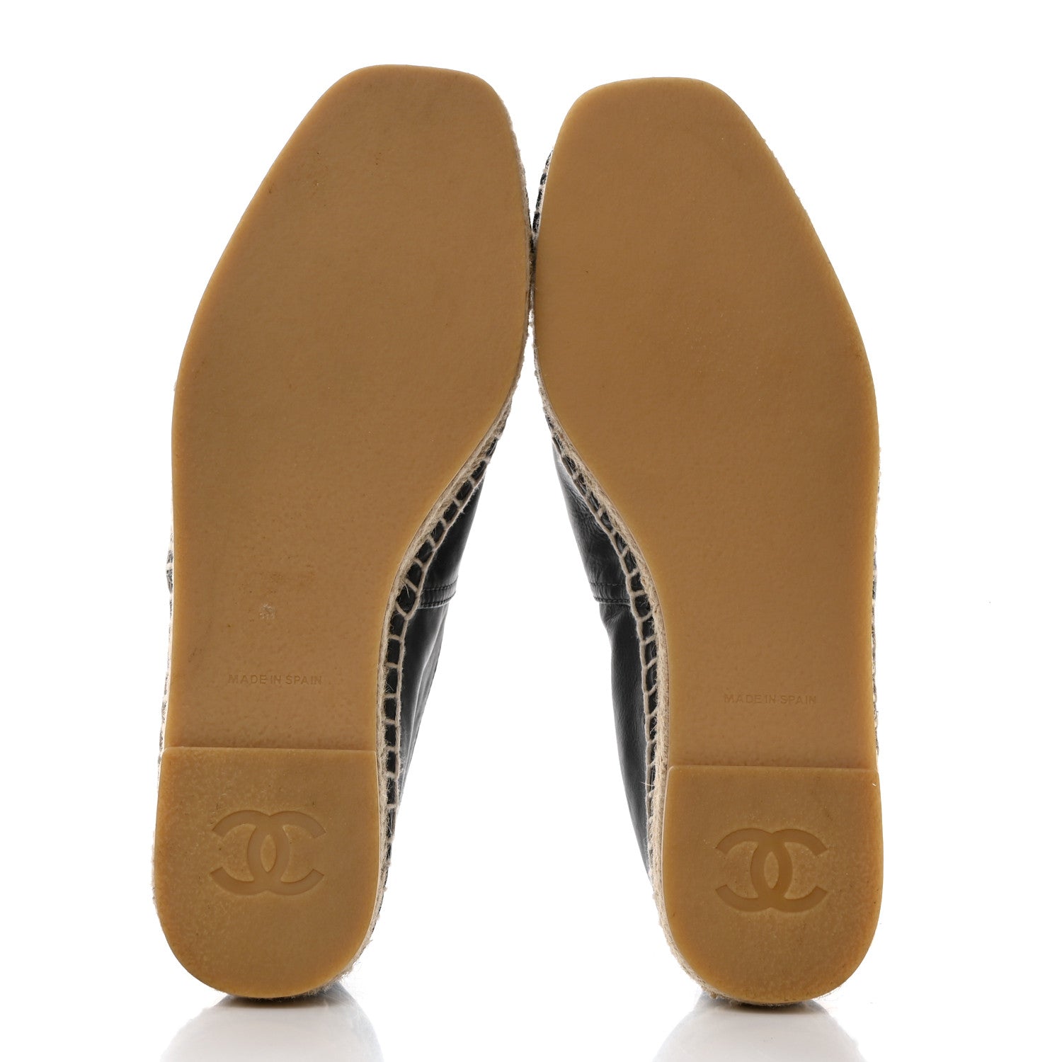 Chanel Lambskin CC Mens Espadrilles 43 Grey Black 5 of 10