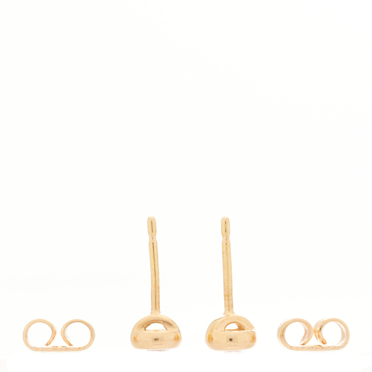 18K Rose Gold Diamond .20ctw Elsa Peretti Diamonds By The Yard Earrings