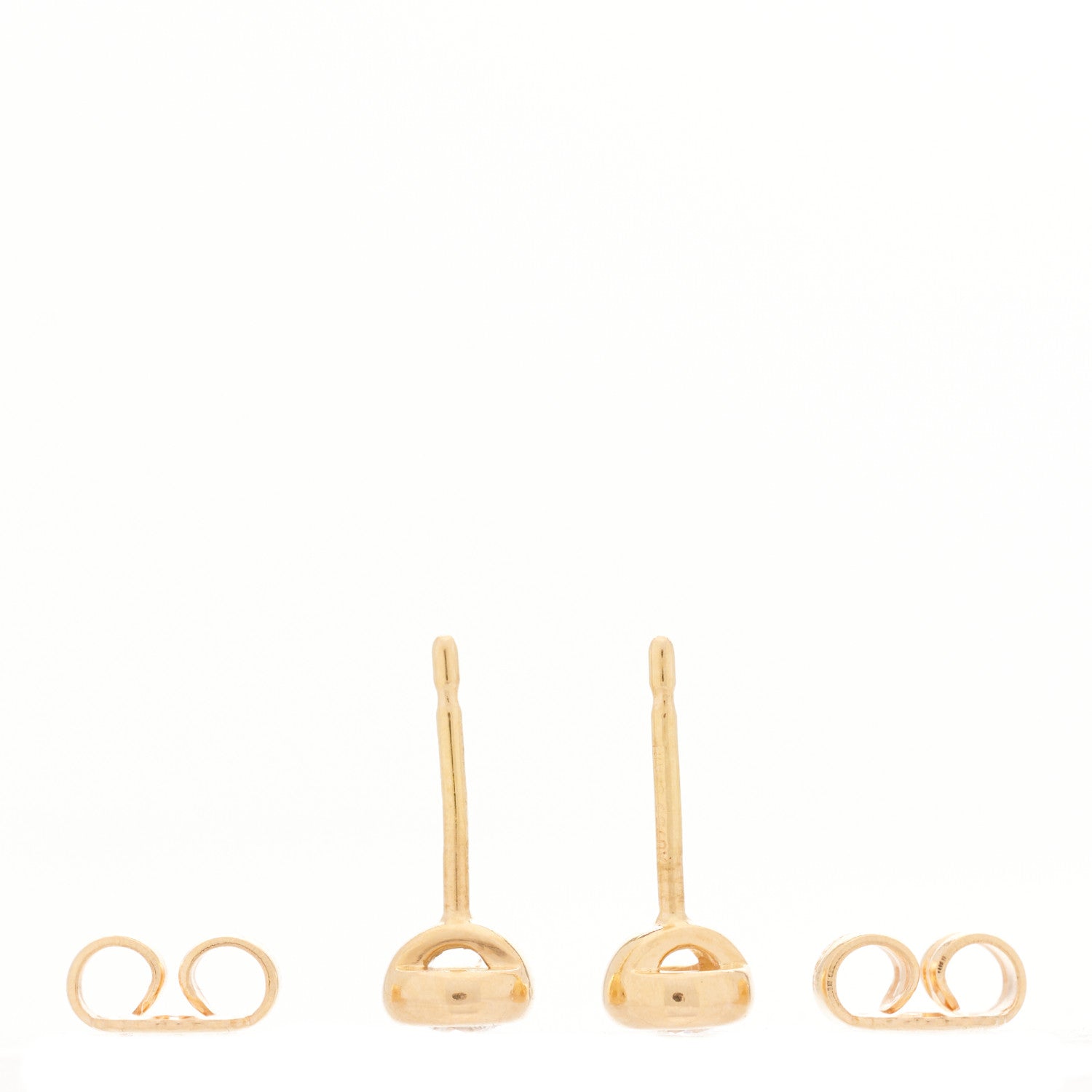 Tiffany 18K Rose Gold Diamond .20ctw Elsa Peretti Diamonds By The Yard Earrings 3 of 4