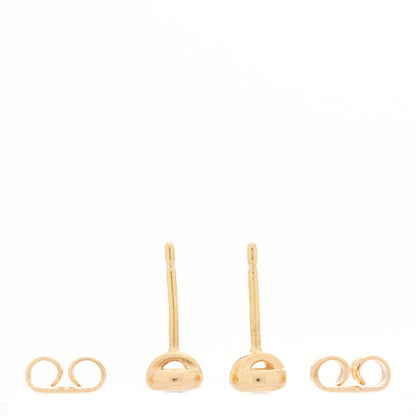 Tiffany 18K Rose Gold Diamond .20ctw Elsa Peretti Diamonds By The Yard Earrings 3 of 4