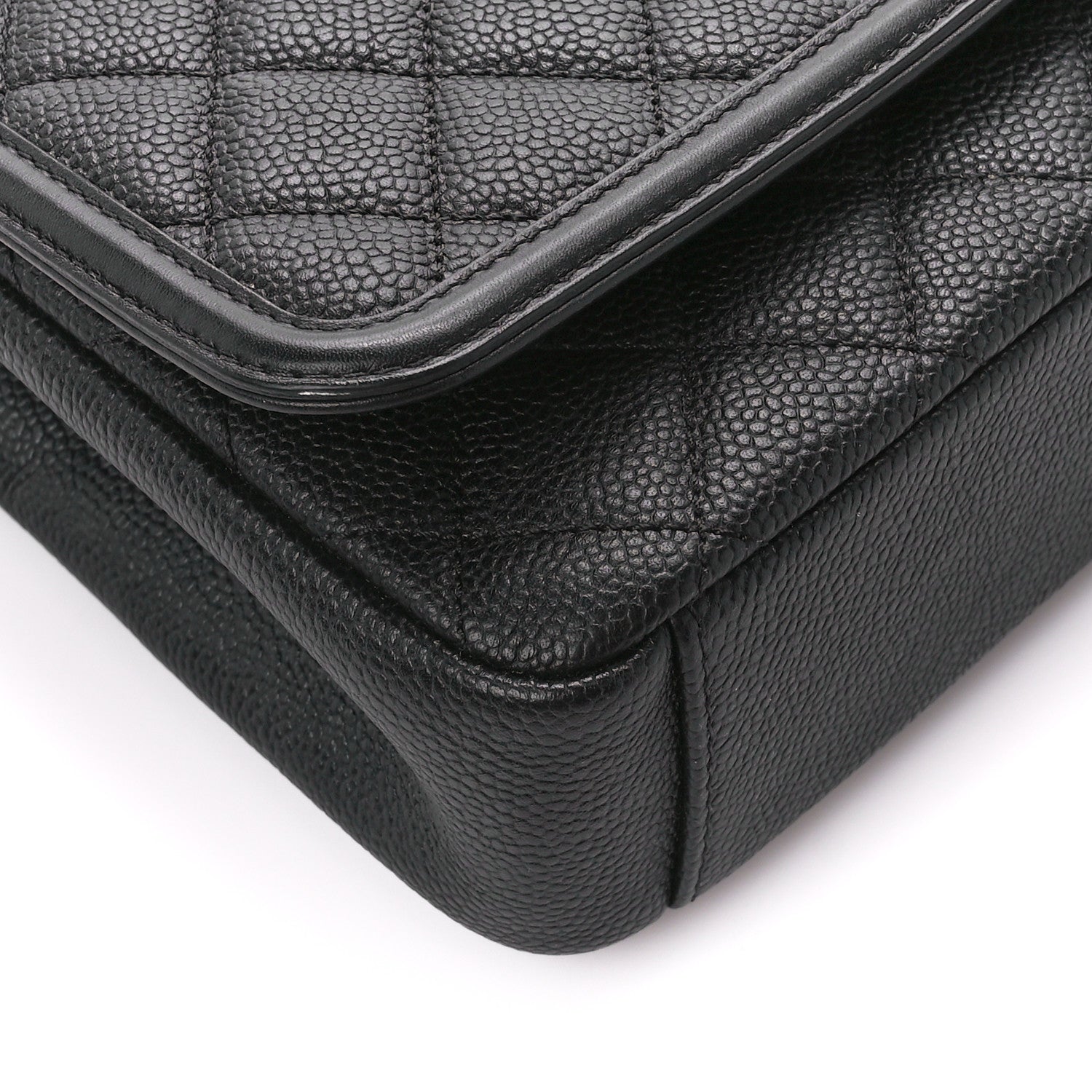 Chanel Caviar Quilted Medium CC Filigree Flap Black 9 of 11