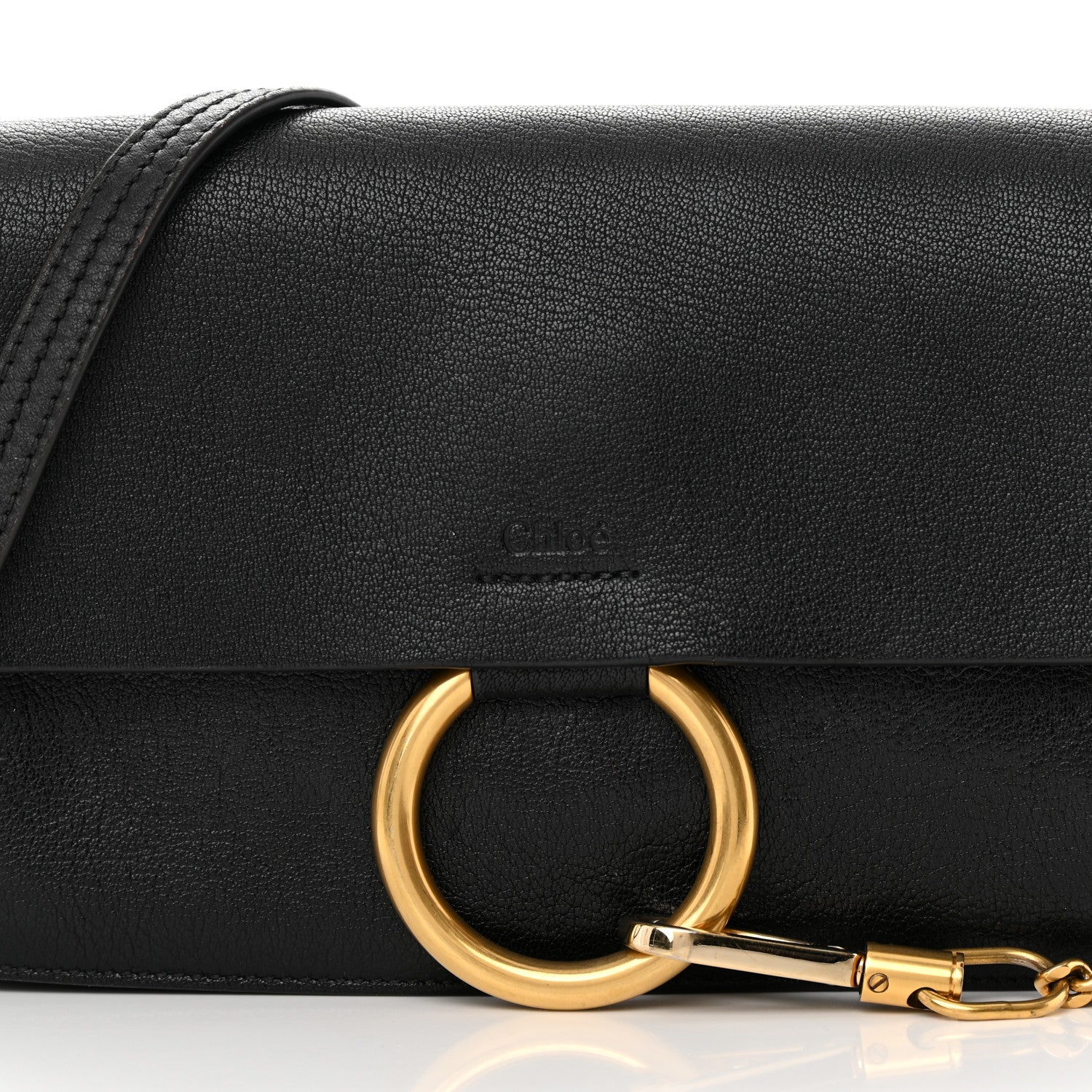 Chloe Goatskin Small Faye Shoulder Bag Black 8 of 23