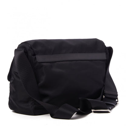 Prada Tessuto Nylon Saffiano Vela Messenger Bag Black 2 of 8