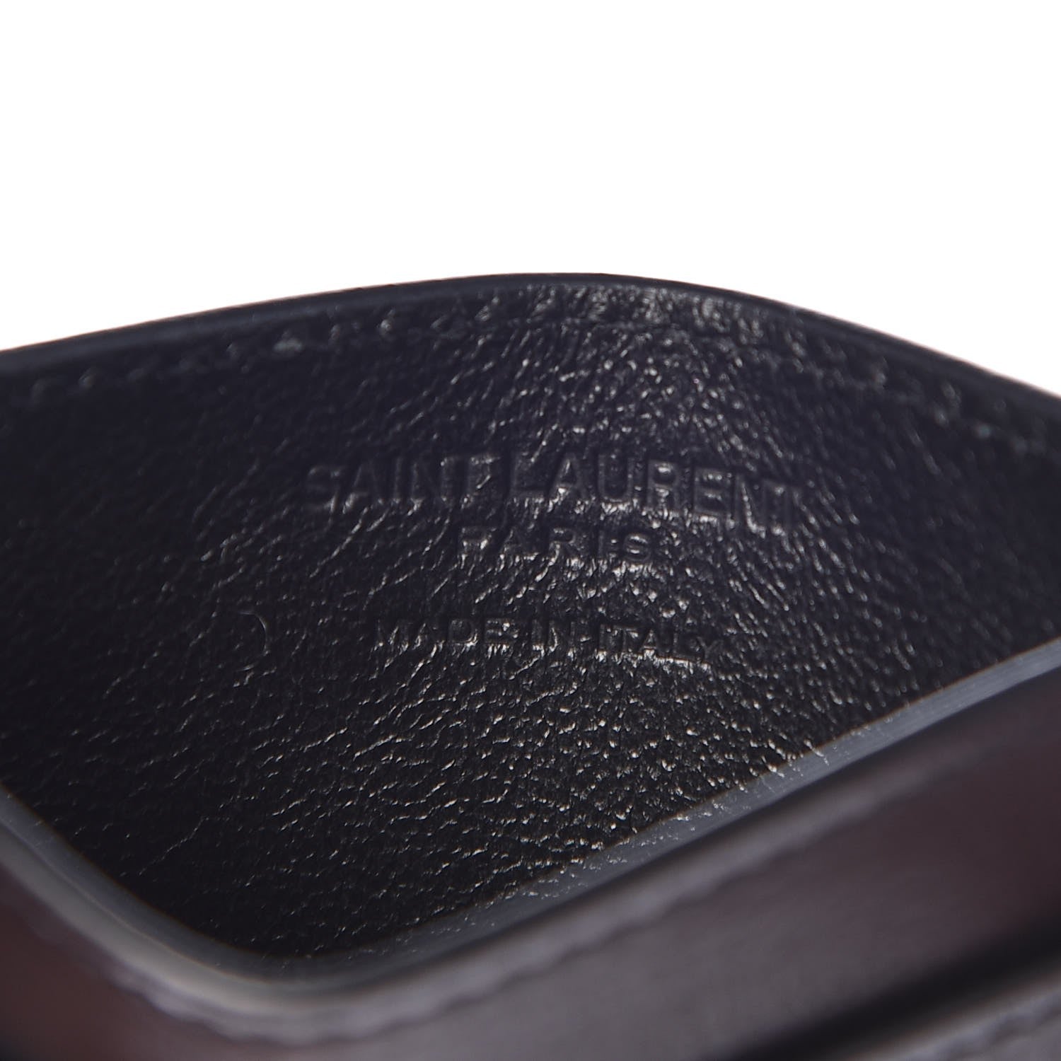 Saint Laurent Calfskin Card Case Black 6 of 7