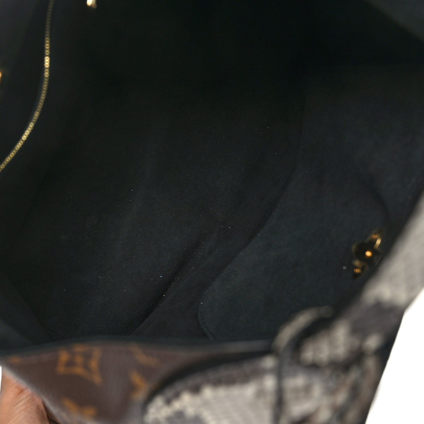 Monogram Flower Hobo Snakeskin