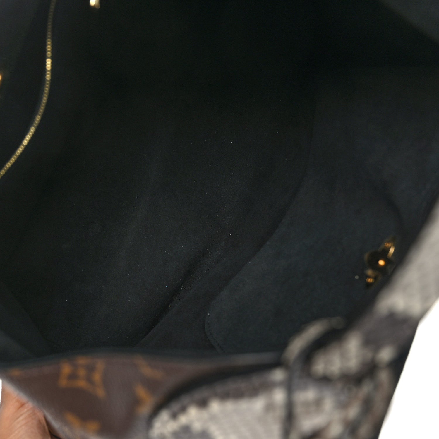 Louis Vuitton Monogram Flower Hobo Snakeskin 5 of 8