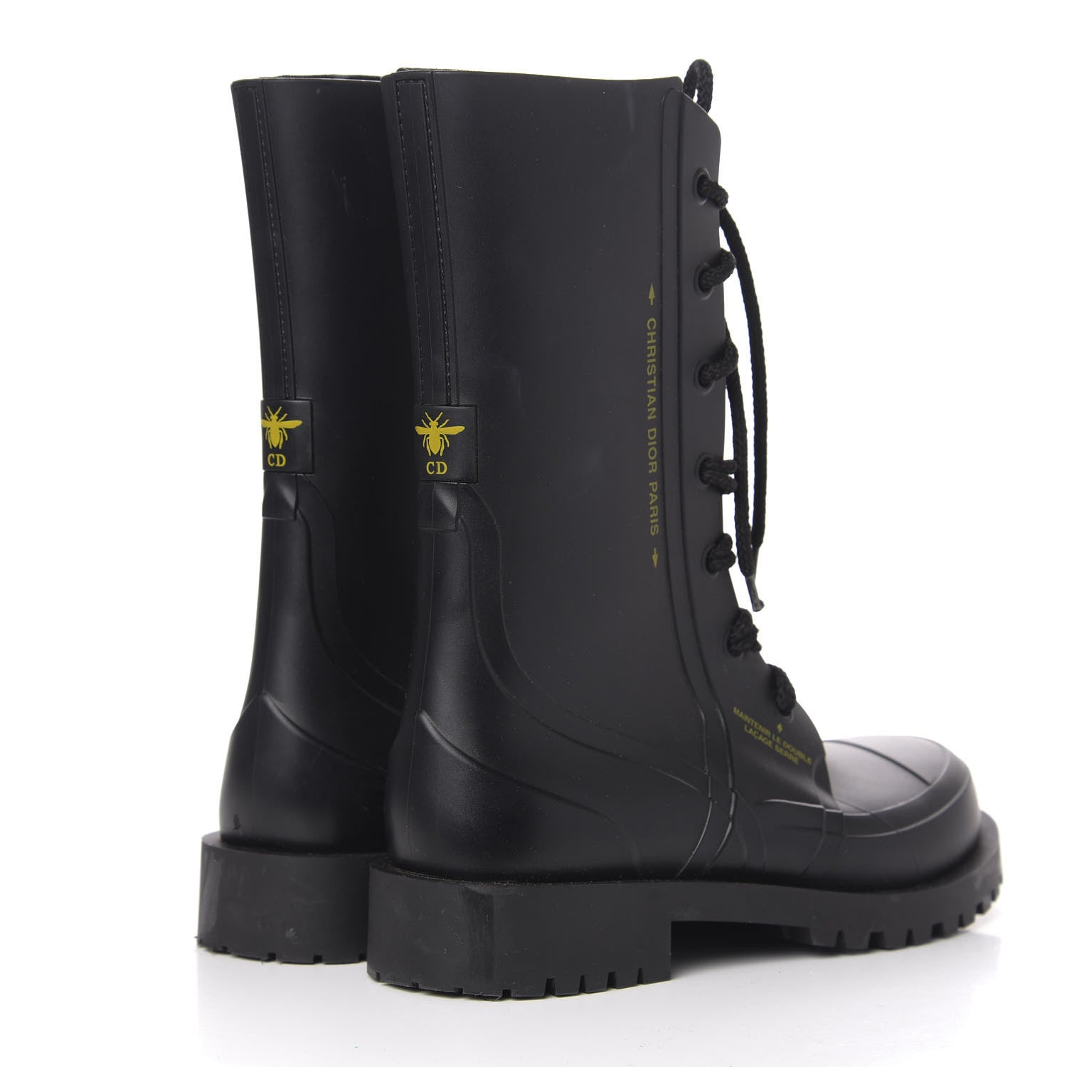Christian Dior Rubber Diorcamp Low Boots 39 Black 4 of 13