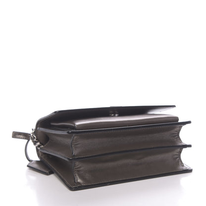 Saint Laurent Metallic Calfskin Small Monogram Sunset Piombo 4 of 9