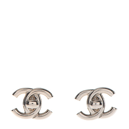 Chanel Metal CC Turnlock Earrings Gold 1 of 5