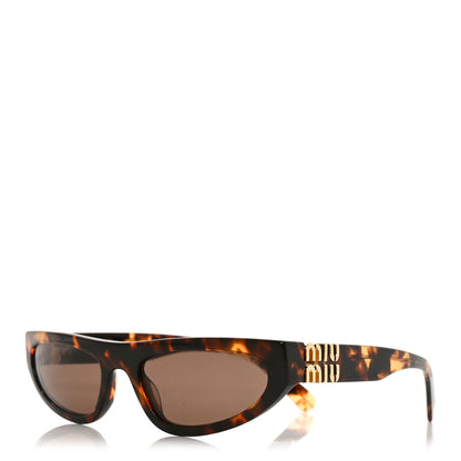 Miu Miu Acetate Glimpse Cat Eye Sunglasses SMU 07Z Tortoise 1 of 7