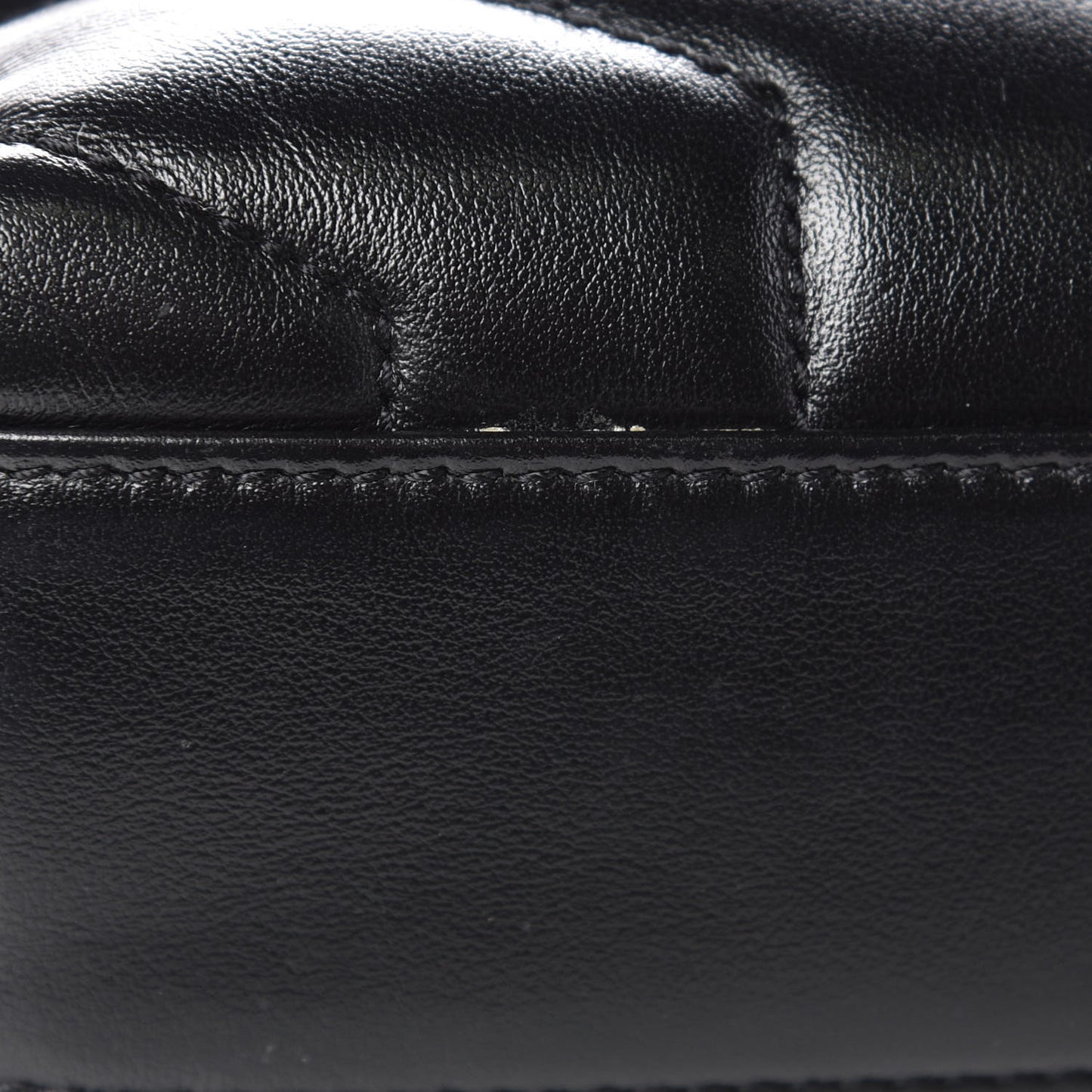 Calfskin Y Quilted Monogram Toy Loulou Crossbody Bag Black