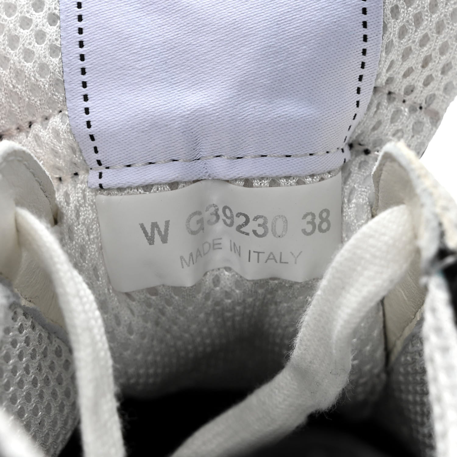 Chanel Nylon Suede Calfskin Printed CC Sneakers 38 White Black 8 of 8
