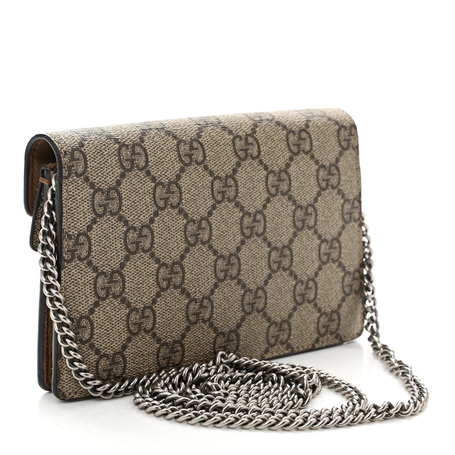 Gucci GG Supreme Monogram Super Mini Dionysus Shoulder Bag Taupe 3 of 9