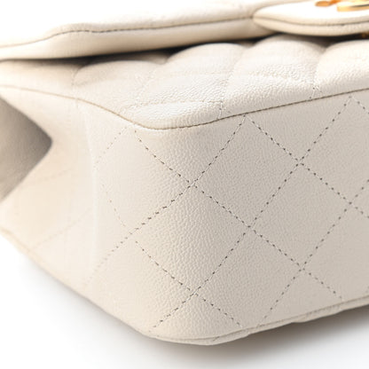Chanel Caviar Quilted Mini Top Handle Rectangular Flap Beige 7 of 9