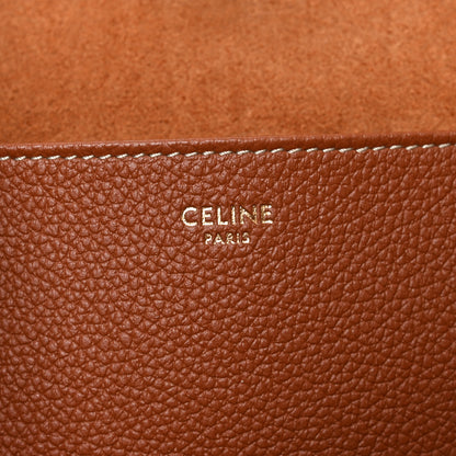 Celine Grained Calfskin Triomphe Medium Cabas Anais Tan 6 of 9