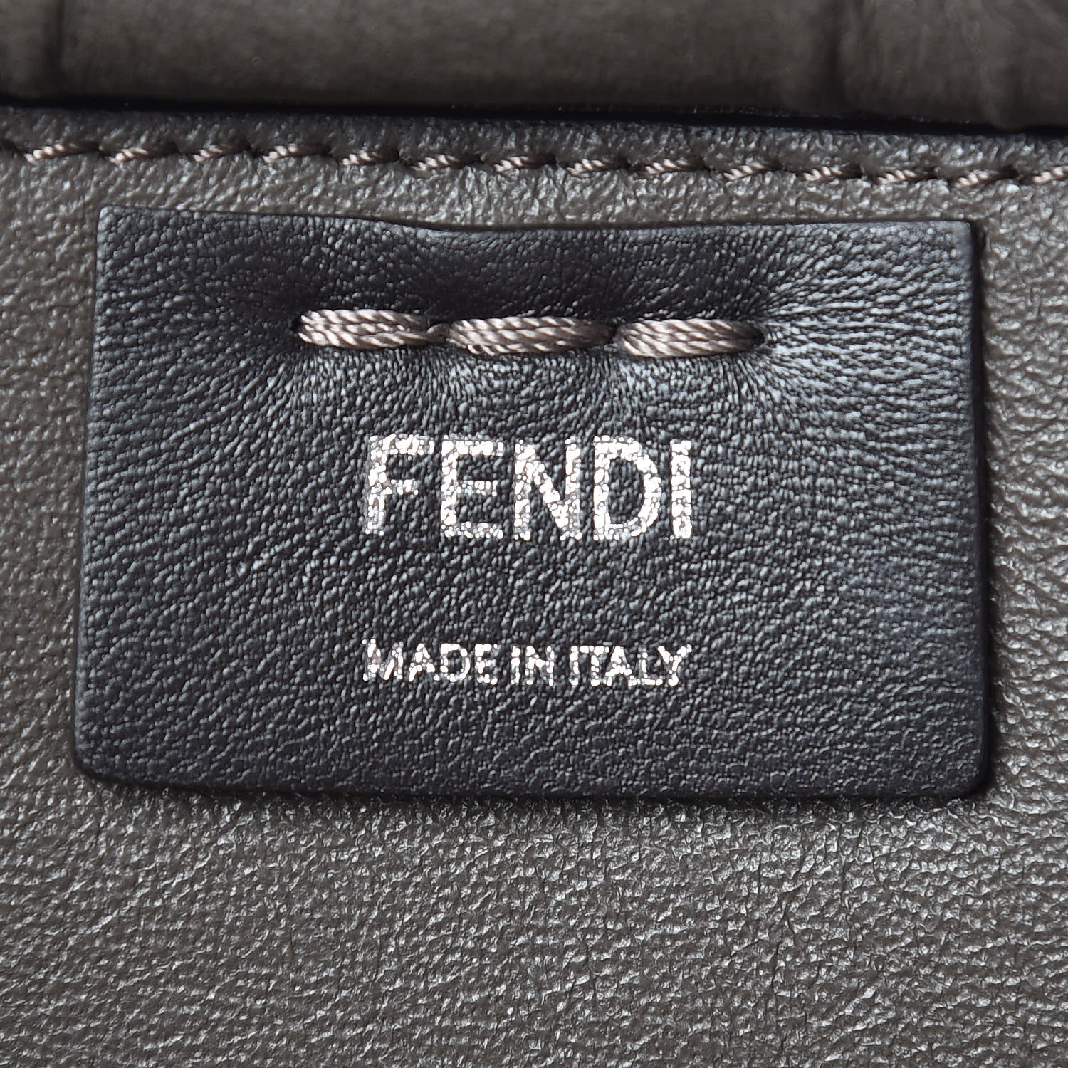 Fendi Vitello Pelo Flamingo Crocodile Embossed Petite 3Jours Tote Carbone 8 of 12