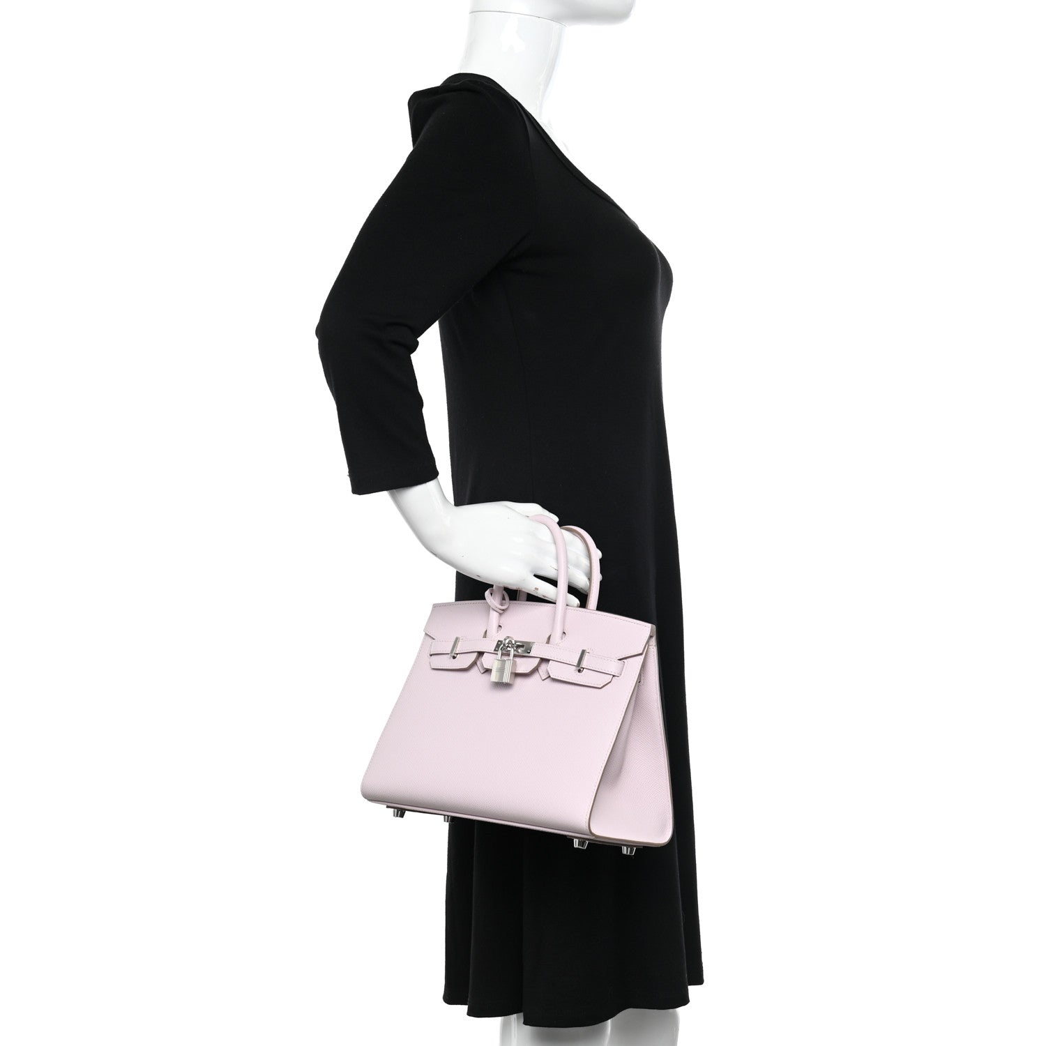 Hermes Epsom Birkin Sellier 25 Mauve Pale 2 of 11
