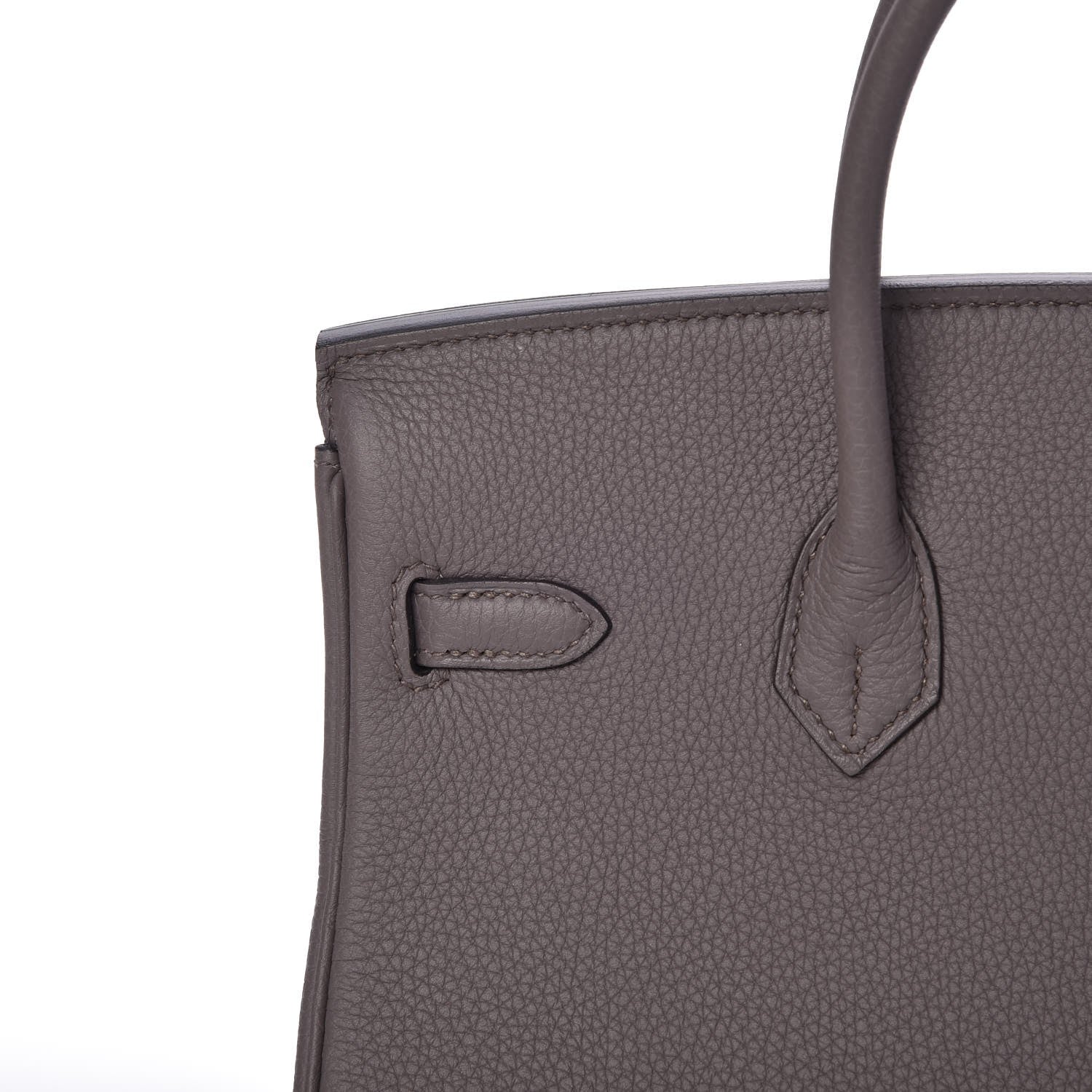 Hermes Togo Birkin 25 Etain 10 of 33