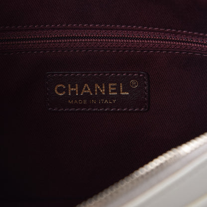 Chanel Calfskin Double Stitched Medium Flap White 6 of 9