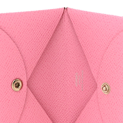 Hermes Epsom Calvi Card Case 5P Pink 6 of 8