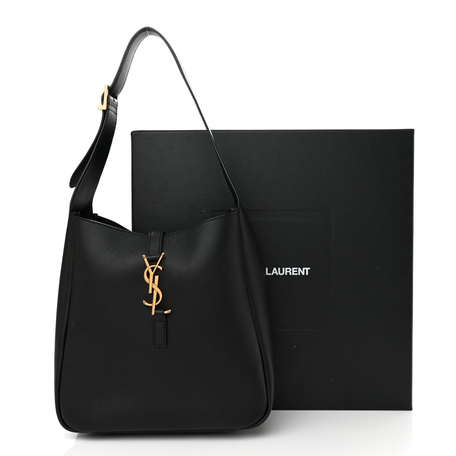 Saint Laurent Smooth Calfskin Small Le 5 A 7 Soft Hobo Black 10 of 10