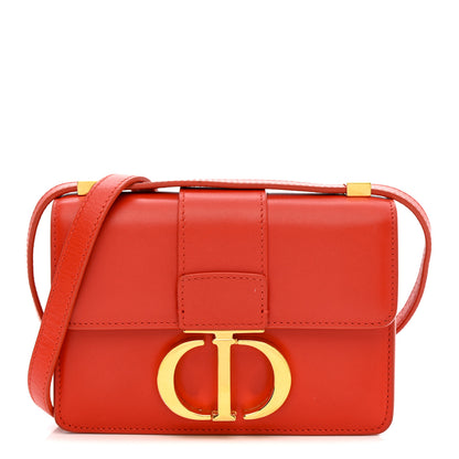 Christian Dior Smooth Calfskin Micro 30 Montaigne Flap Bag Orange 1 of 15