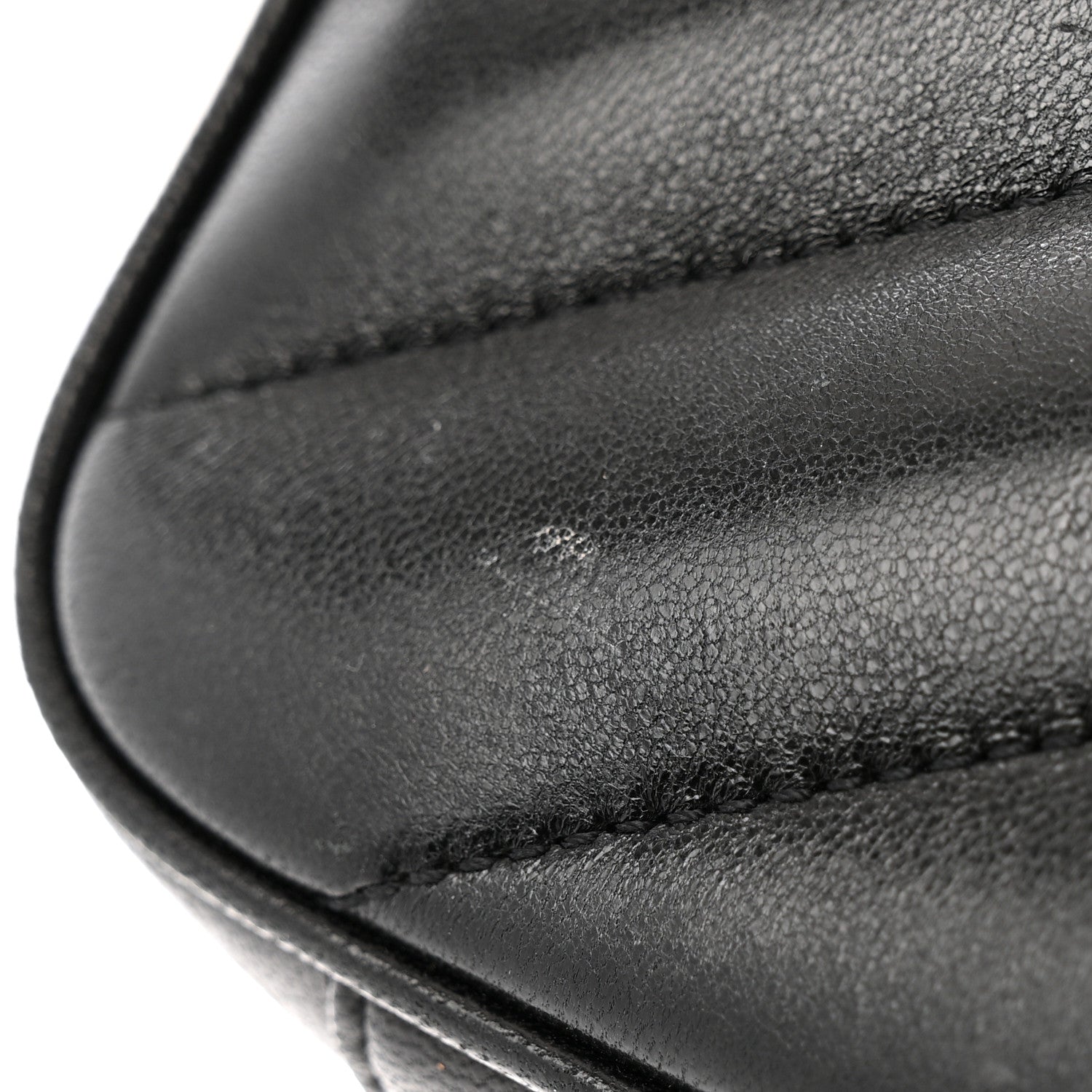 Saint Laurent Lambskin Chevron Quilted Small Loulou Black 14 of 14