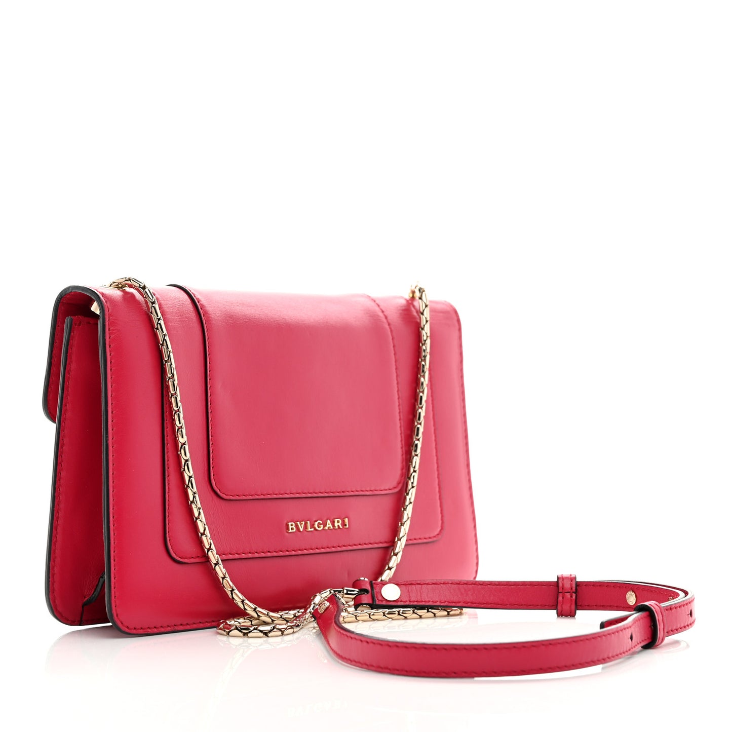 Calfskin Serpenti Forever Crossbody Bag Pink