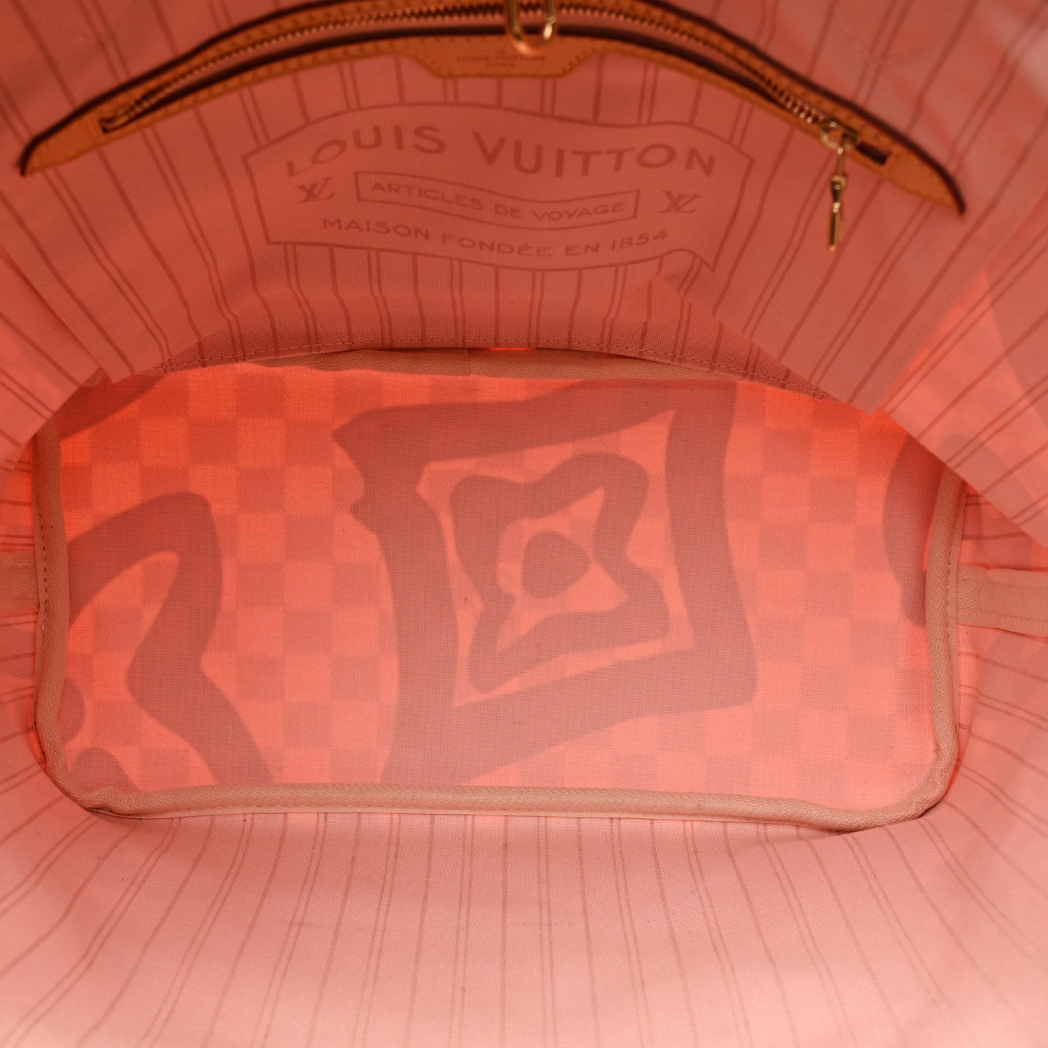 Louis Vuitton Damier Azur Tahitienne Neverfull MM 6 of 12