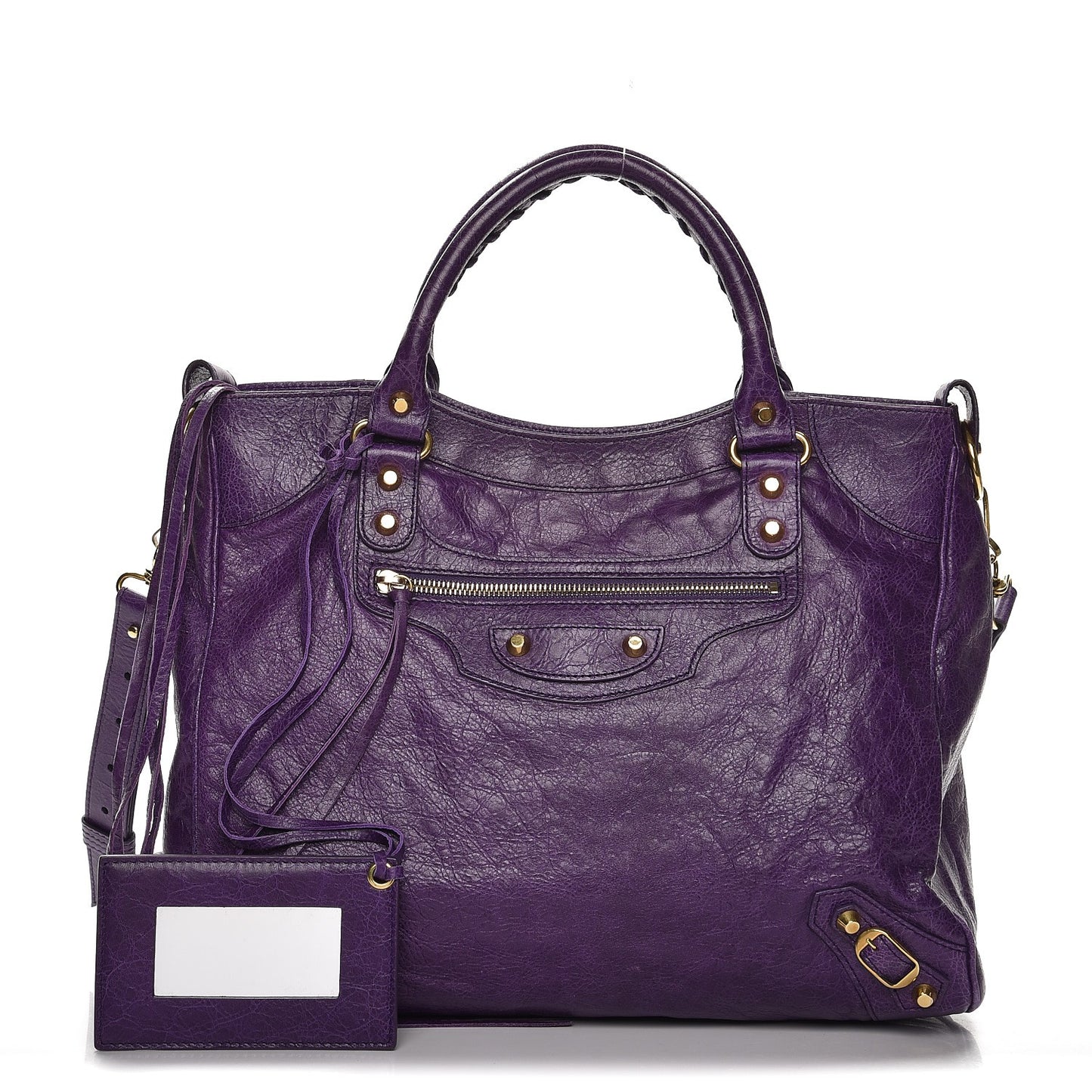 Agneau Classic Gold Hardware Velo Dark Violet