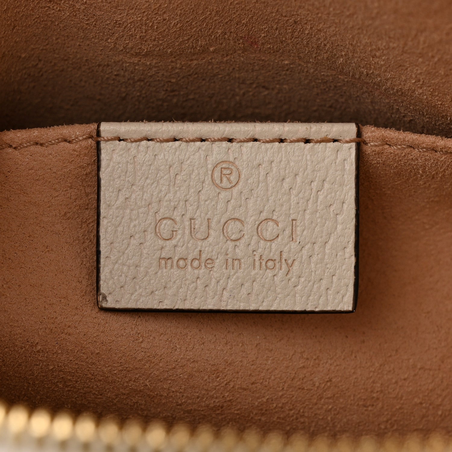 Gucci Textured Dollar Calfskin Web Small Ophidia Dome Shoulder Bag Mystic White 6 of 10