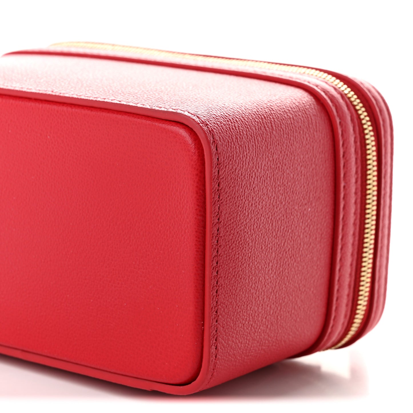 Calfskin Serpenti Top Handle Vanity Red