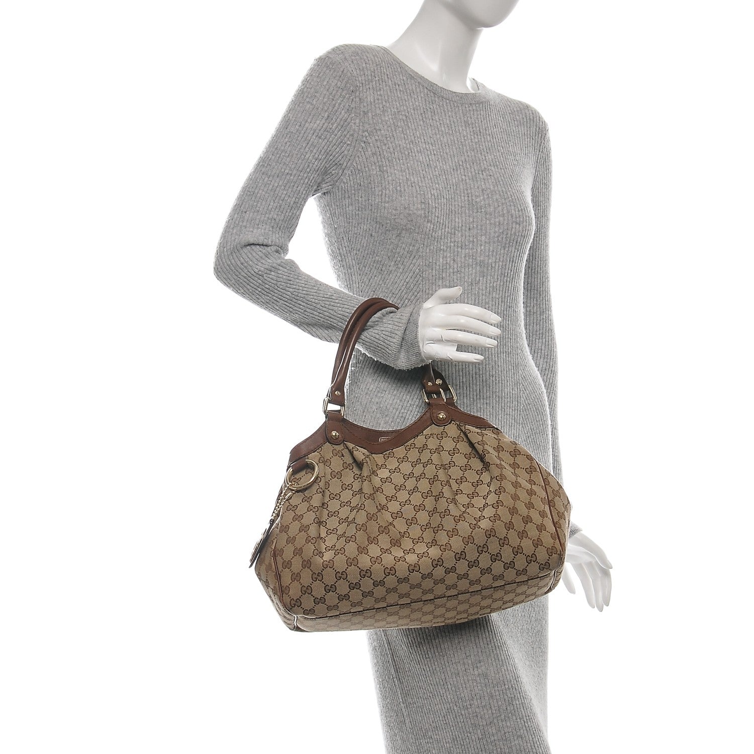 Gucci Monogram Medium Sukey Tote Brown 2 of 6
