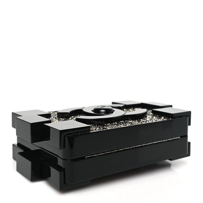 Chanel Plexiglass Crystal Lego Clutch Black 4 of 10