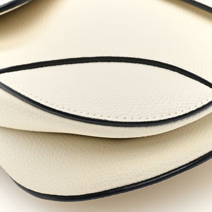 Christian Dior Grained Calfskin Mini Saddle Bag White 9 of 10