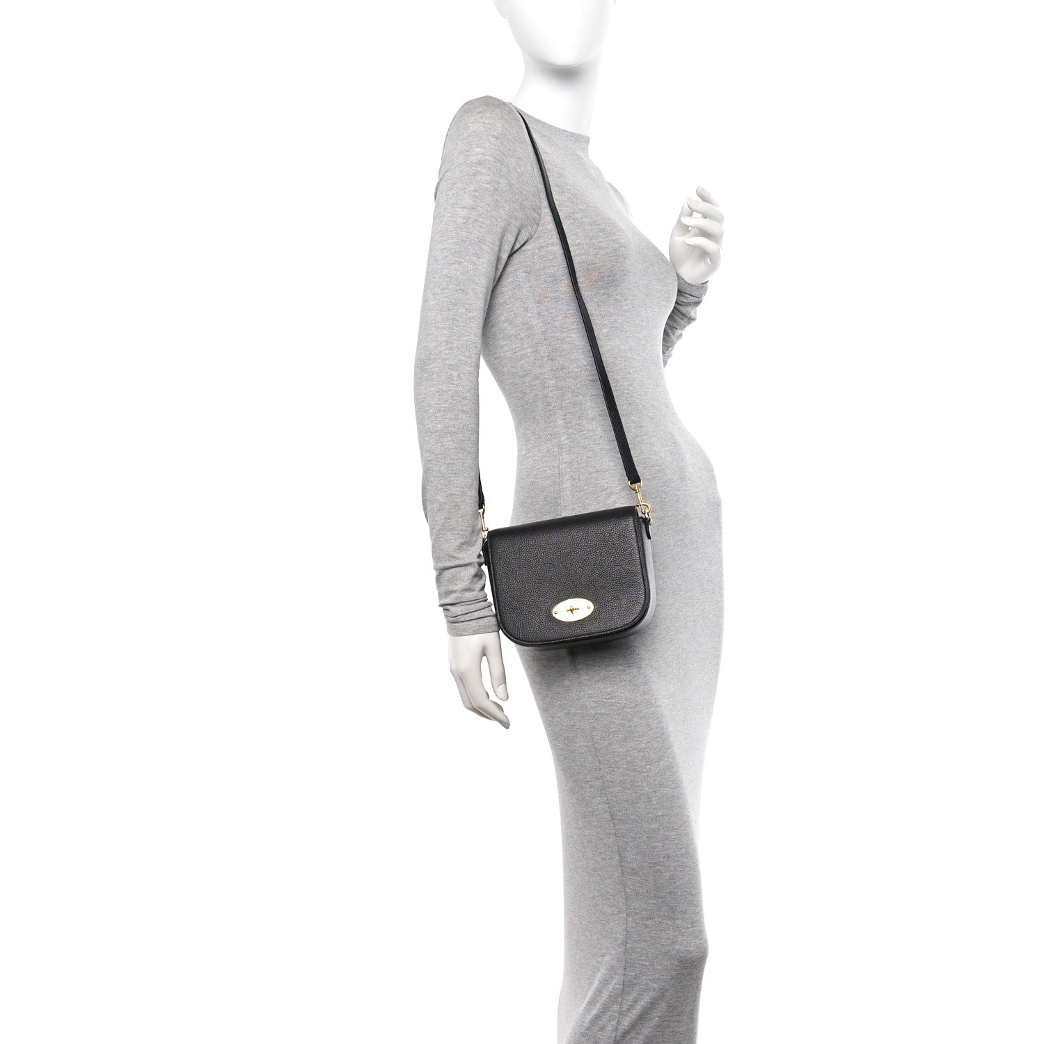 Mulberry Small Classic Grain Calfskin Small Darley Satchel Black 2 of 10