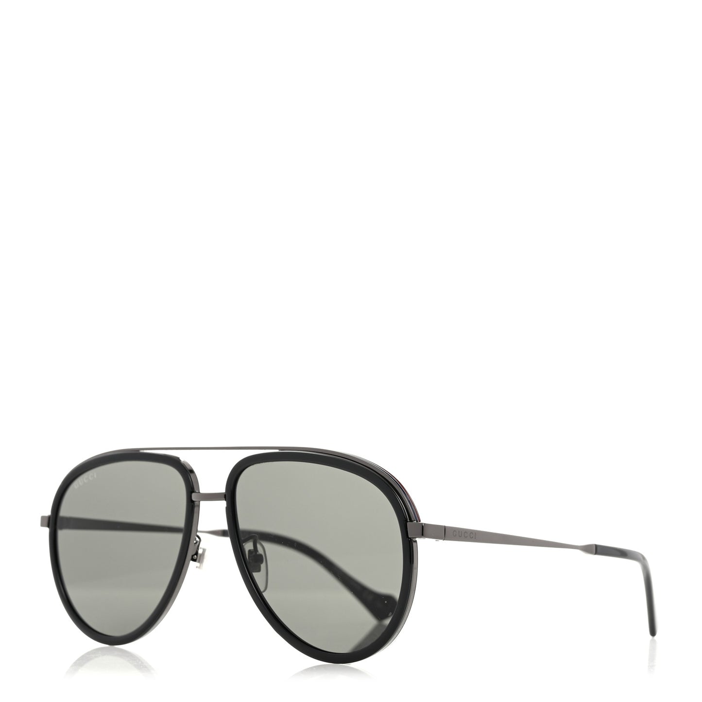 Metal Aviator Sunglasses GG1097S Grey Black