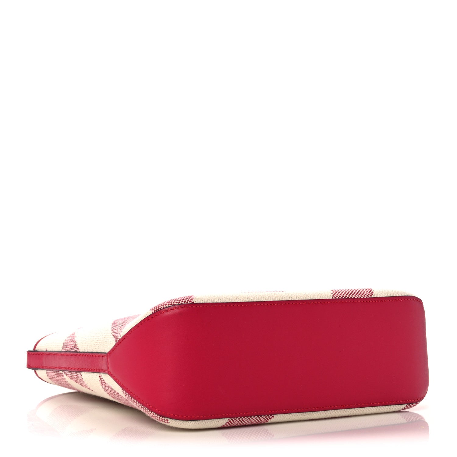 Hermes Swift Toile H Cabas H En Biais 27 Ecru Framboise 4 of 10
