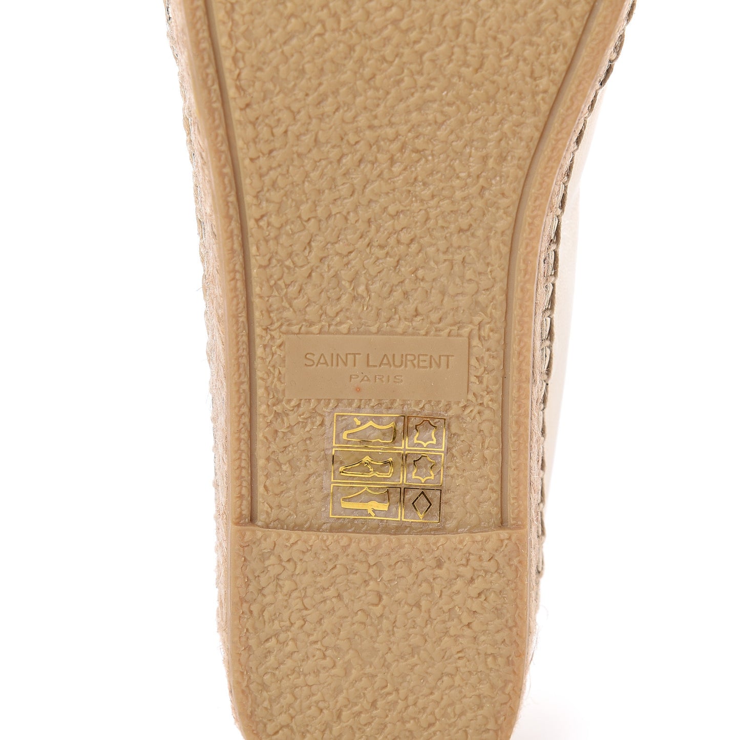 Metallic Lambskin Monogram Espadrilles 38.5 Gold