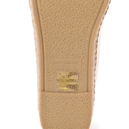 Saint Laurent Metallic Lambskin Monogram Espadrilles 38.5 Gold 7 of 11