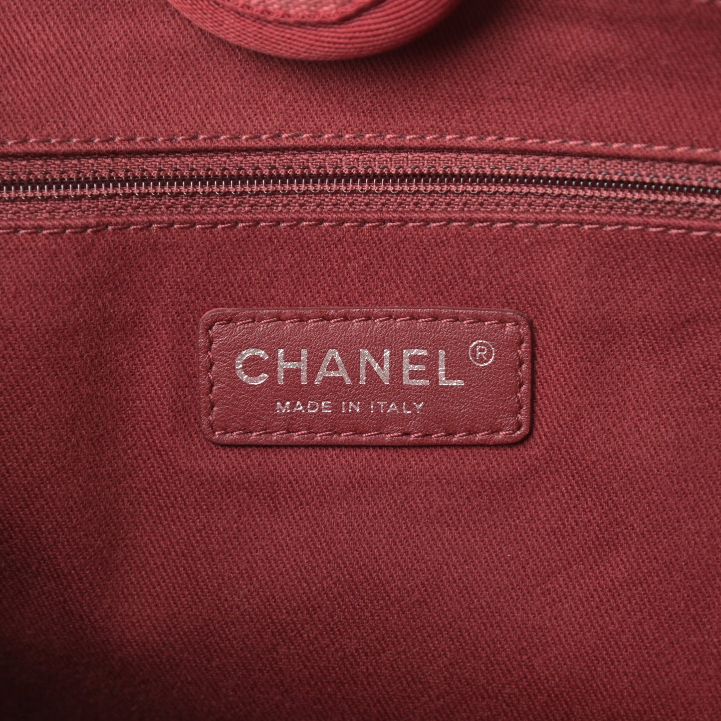 Canvas Small Deauville Tote Red