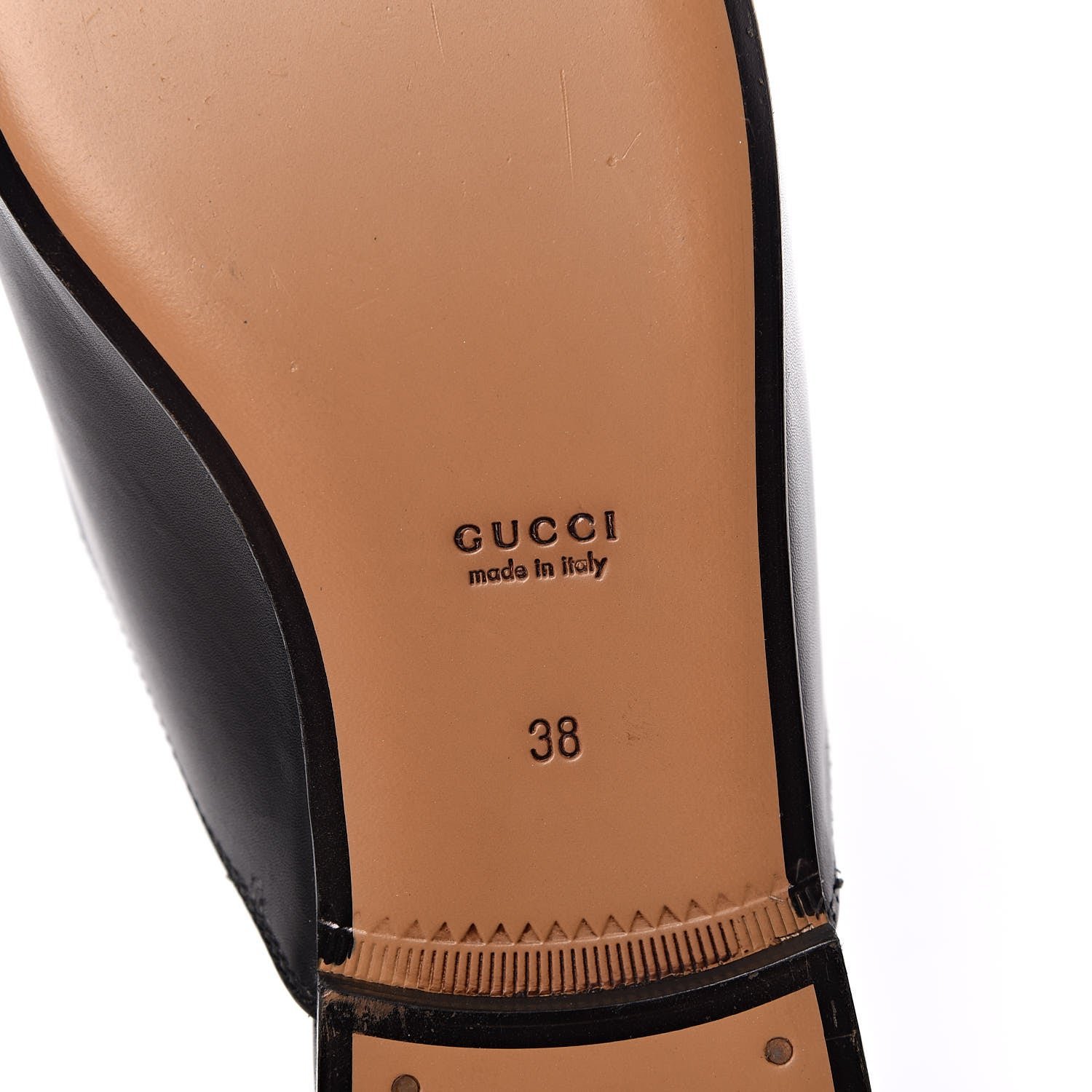 Gucci Calfskin Womens Princetown Slippers 38 Black 7 of 9
