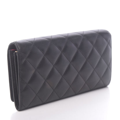Chanel Calfskin Quilted Cambon Tri-Fold Wallet Black 3 of 10