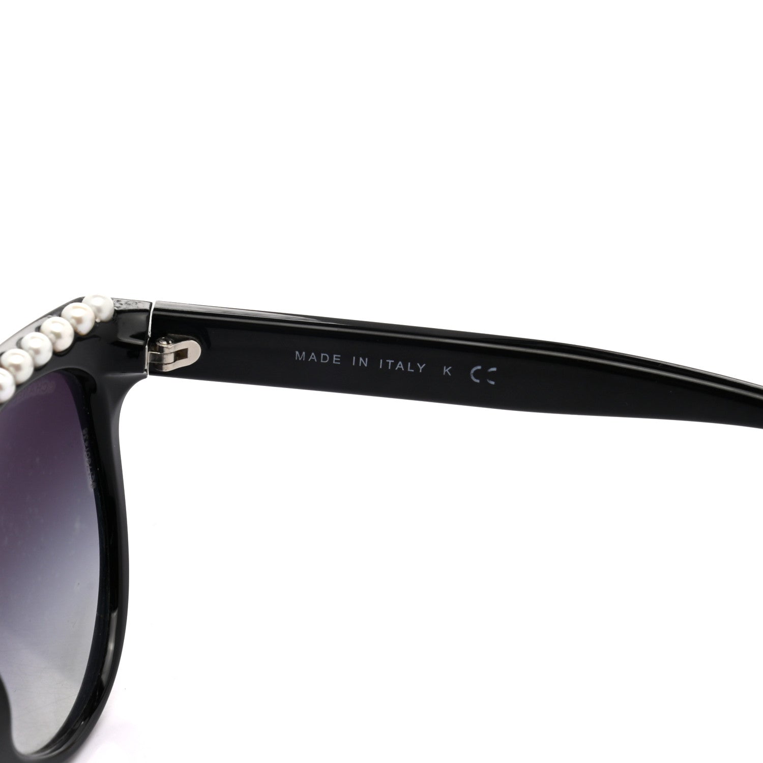 Chanel Freshwater Cultured Pearl Butterfly Sunglasses 6040-H Black 8 of 10
