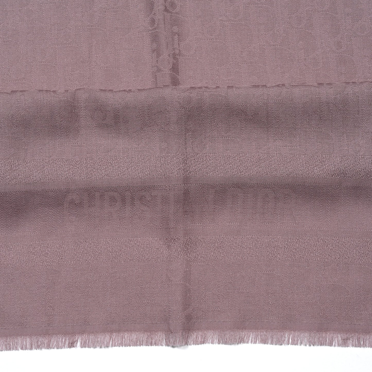 Silk Wool Oblique Shawl 140 Violet