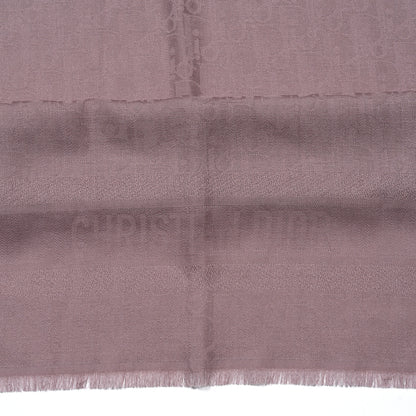 Christian Dior Silk Wool Oblique Shawl 140 Violet 2 of 4