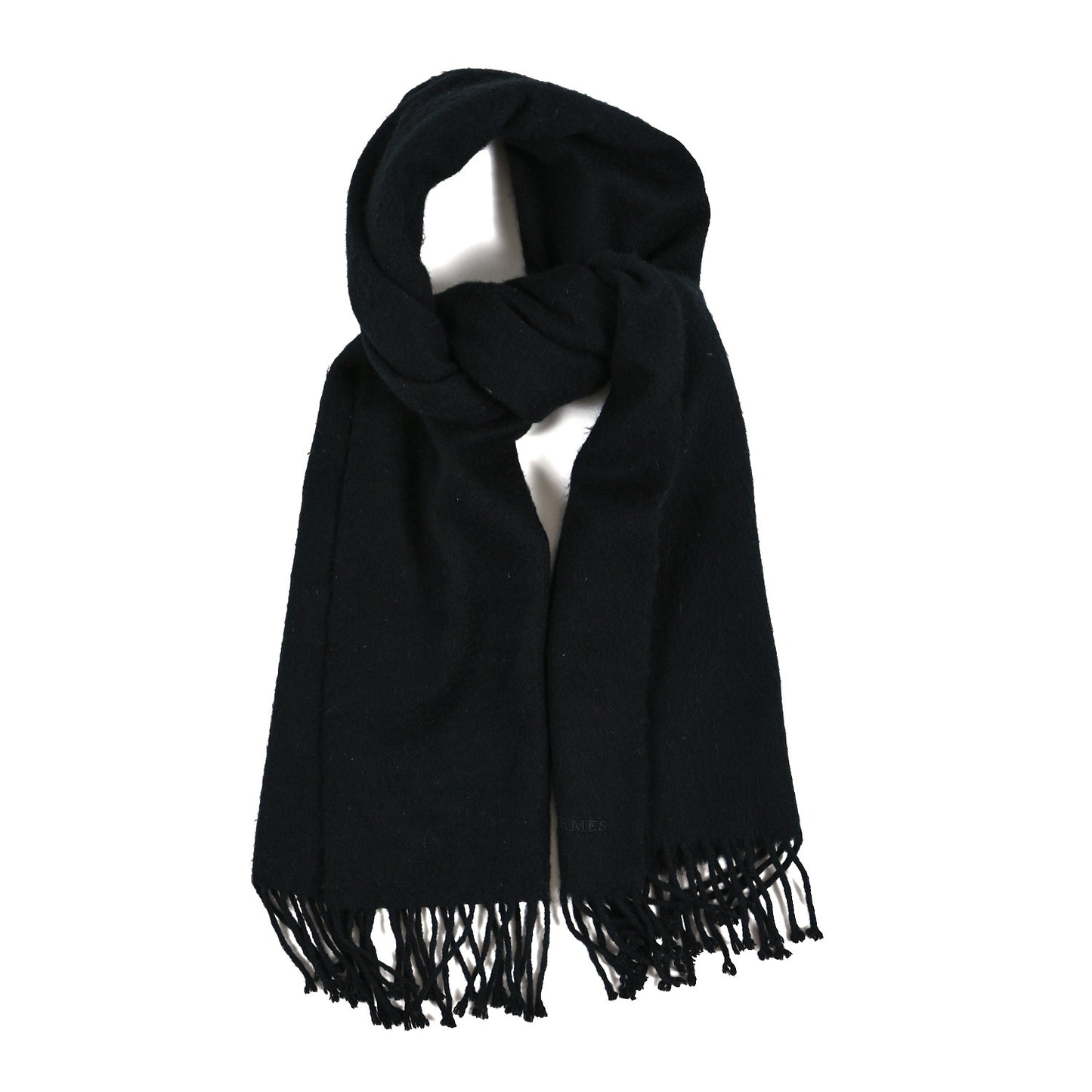 Cashmere Fringe Stole Black