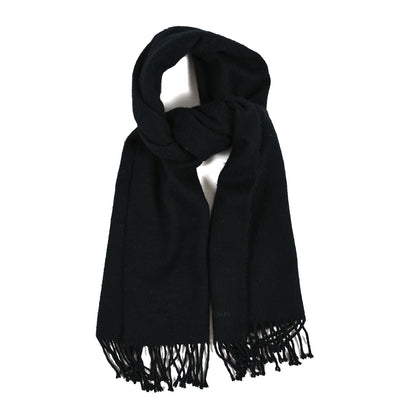 Hermes Cashmere Fringe Stole Black 1 of 3